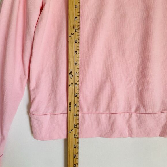 Lilly Pulitzer Rami Sweatshirt M Pink Love Embellished Cruise Resort Old Money - Picture 5 of 7